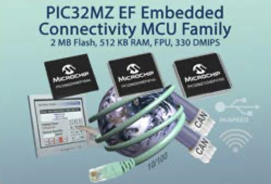 Microchip PIC32MZ EF系列单片机提升32位性能及连接功能